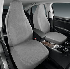 Road Comforts front view showing fitted seat cover and refreshed interior look