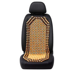Road Comforts front view beige seat cover adding ventilation and comfort