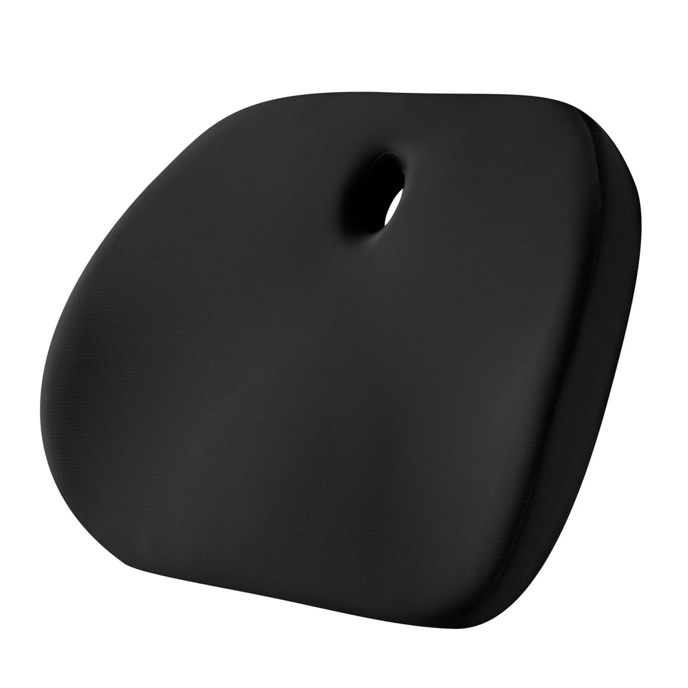 Road Comforts front view of cushion showing contoured shape and supportive design