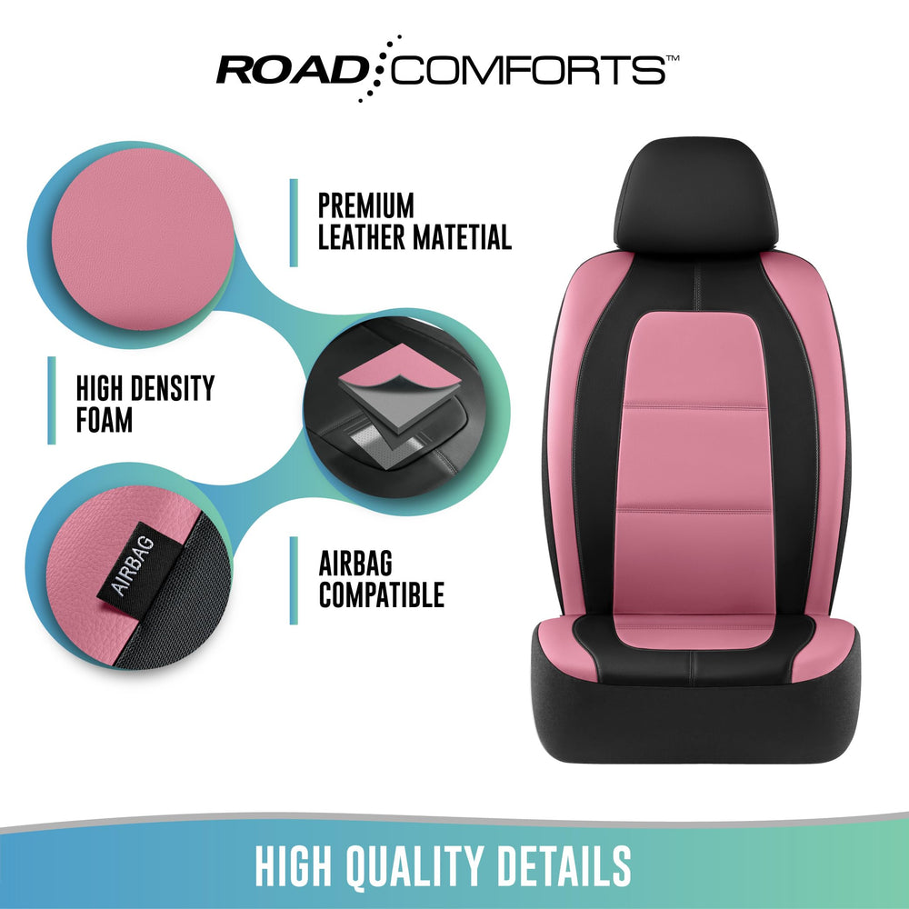 Road Comforts headrest and back profile, tailored sport silhouette
