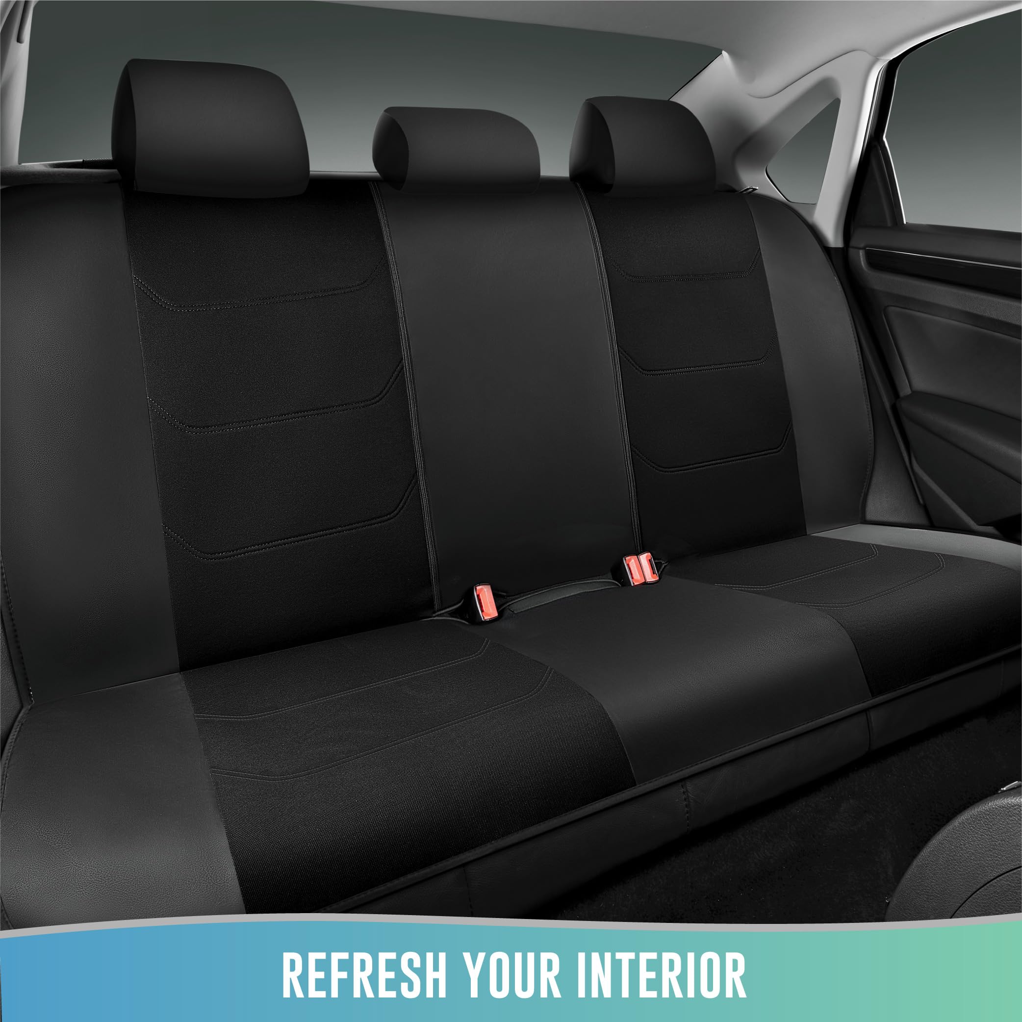 Road Comforts installed on driver seat demonstrating secure fit and comfort