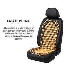 Road Comforts installed in sedan driver seat for cooler, non-slip seating