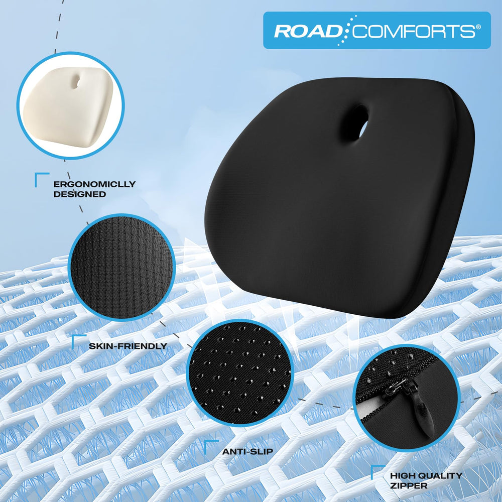 Road Comforts anti-slip bottom detail preventing sliding for stable seating