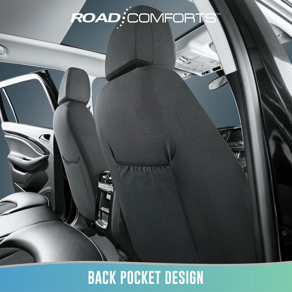 Road Comforts visible airbag-stitching detail ensuring safe deployment alignment