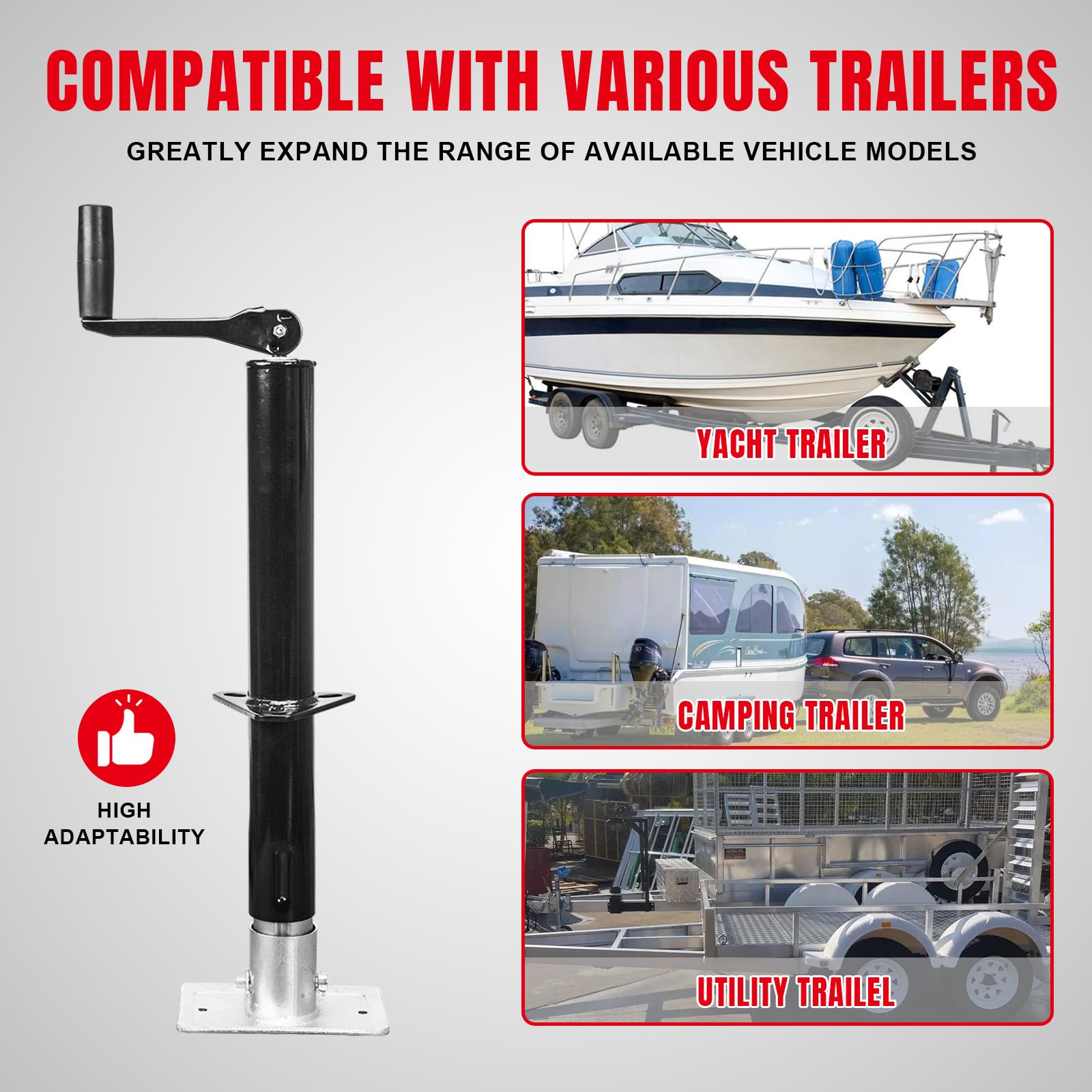 ROAD DAWG in camping setup showing convenient hitching and easy trailer leveling