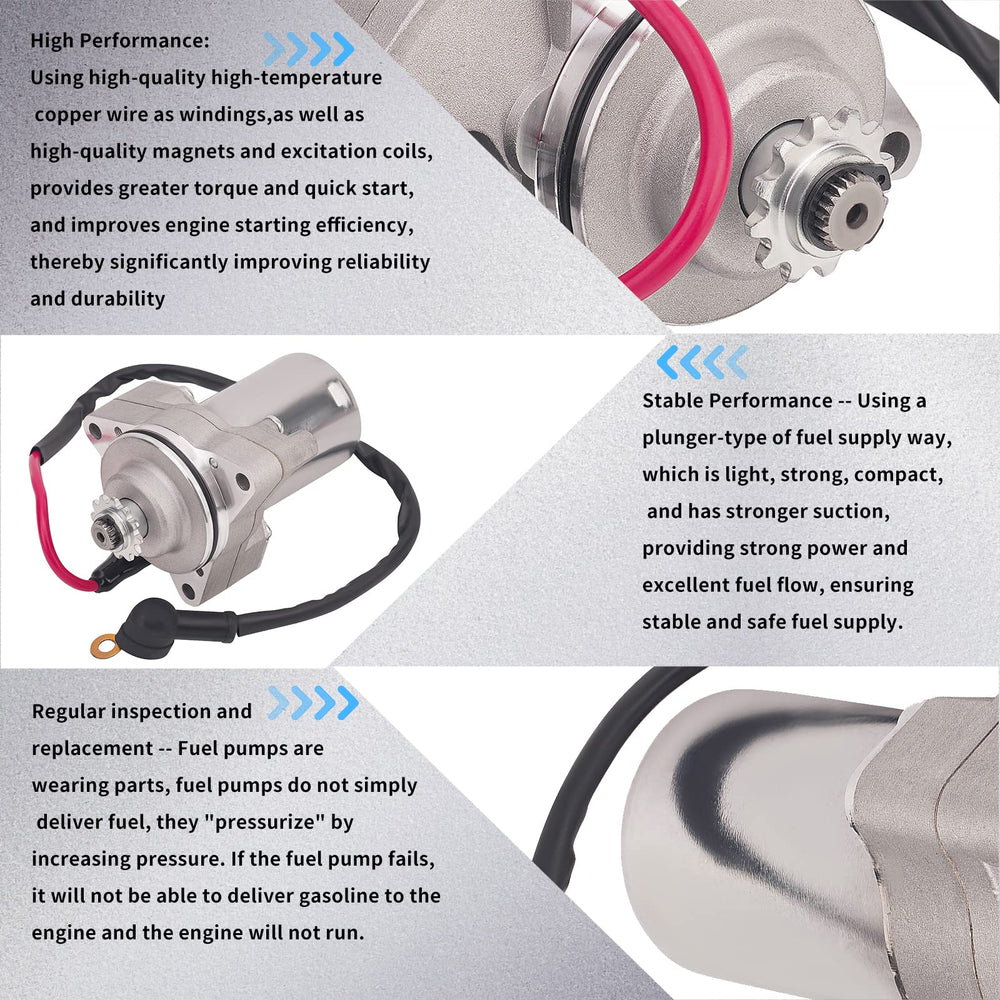 Road Passion starter mounting bolts and 3-bolt flange for correct alignment