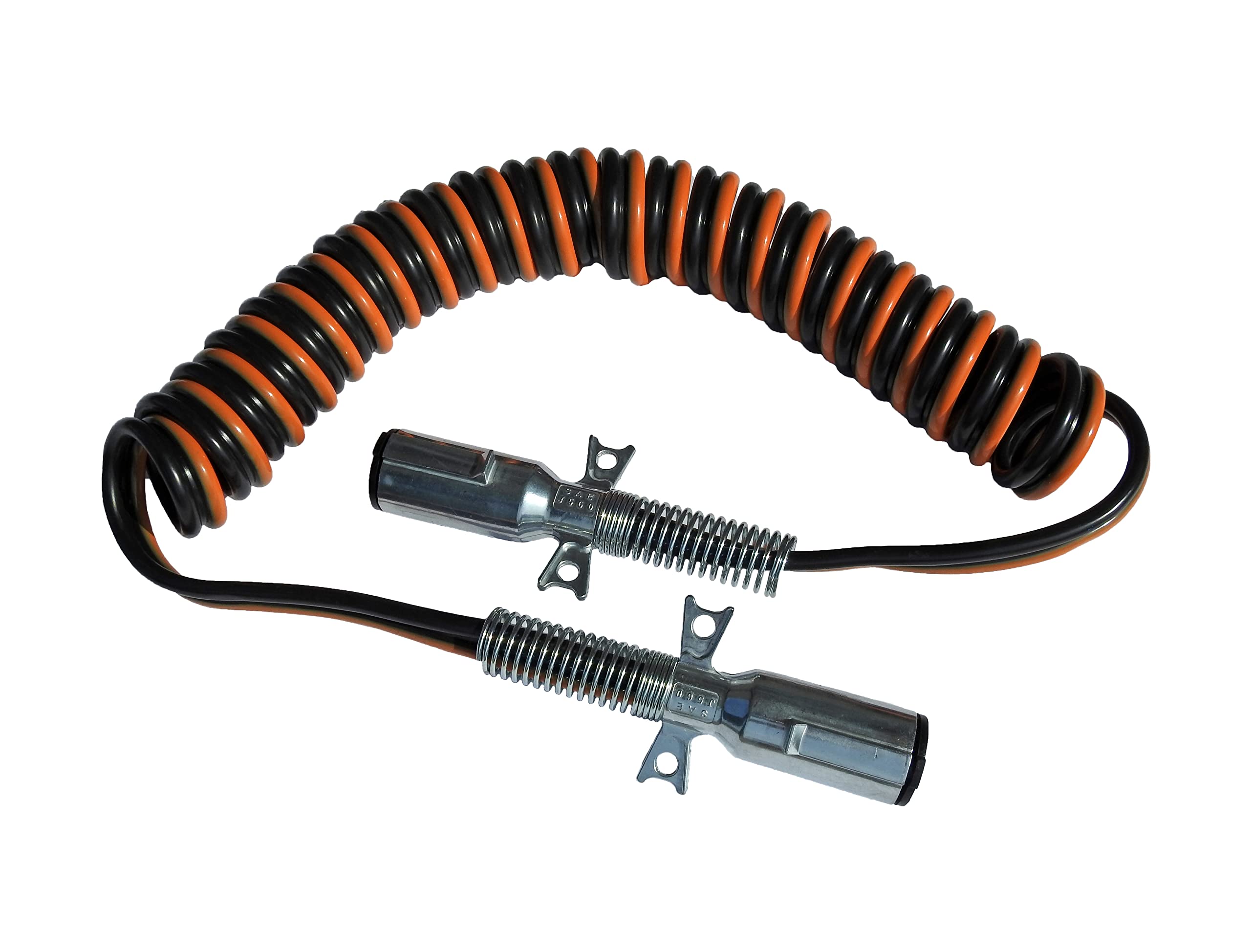Road Superior coiled liftgate cable front view showing compact storage and quick deployment