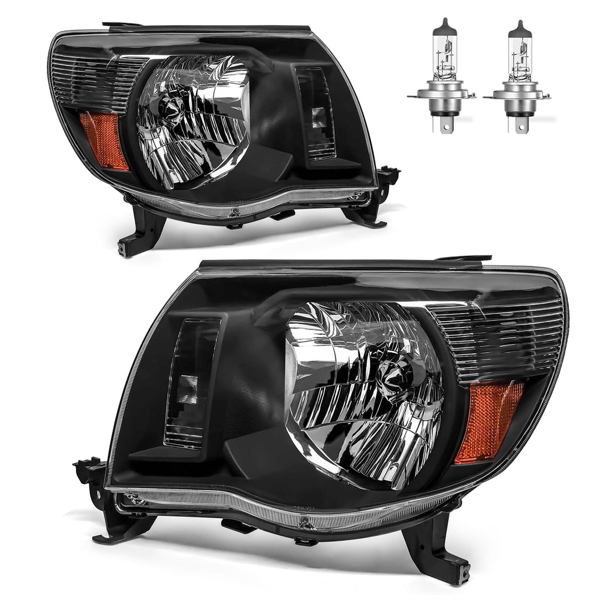 ROADEAL driver-side headlight assembly showing clean factory fit and improved visibility