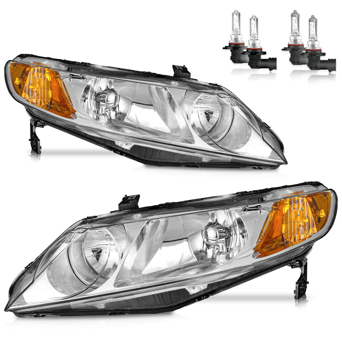 ROADEAL front assembly showing exact fit for Honda Civic, improving replacement ease