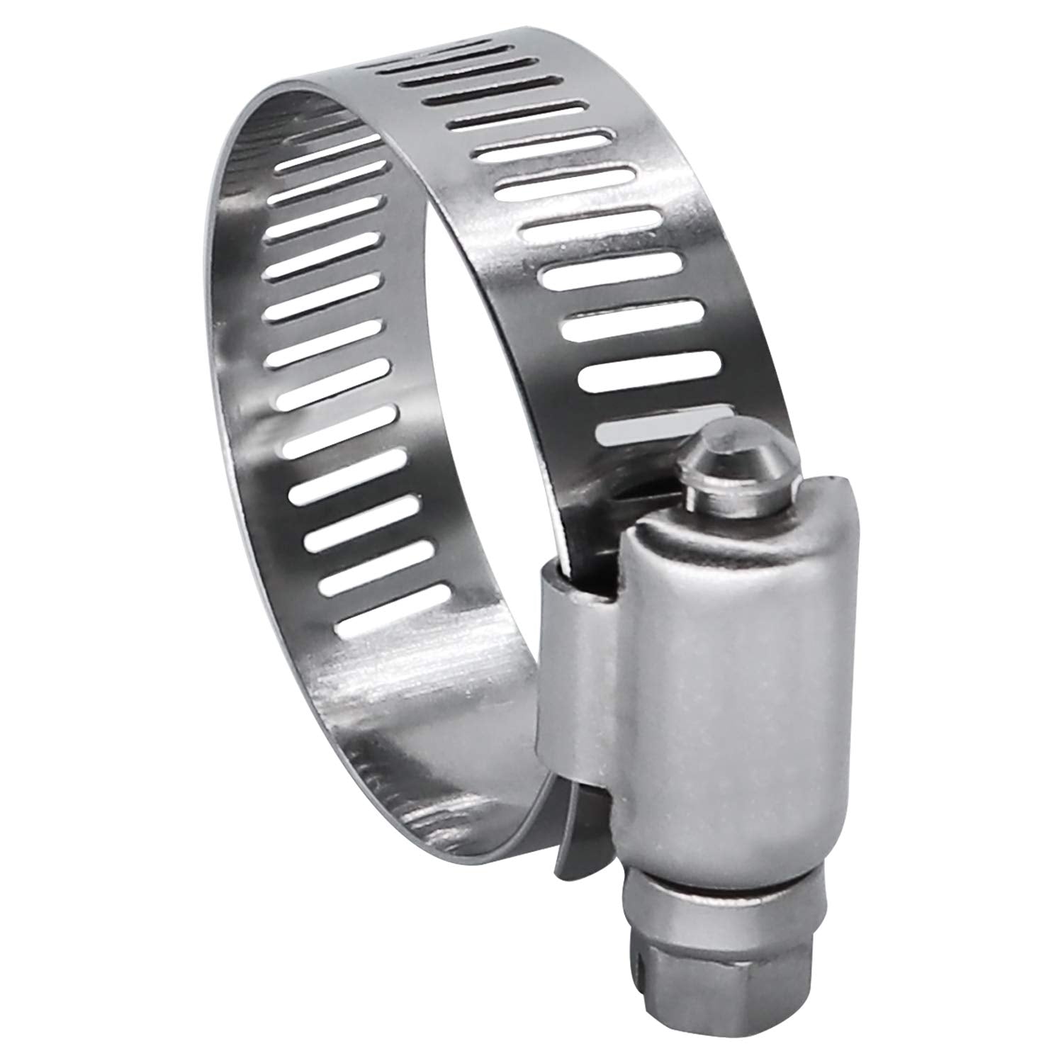 ROADFORMER clamp tightened on rubber hose demonstrating secure seal