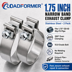 ROADFORMER close-up of stainless band and reaction block for even sealing