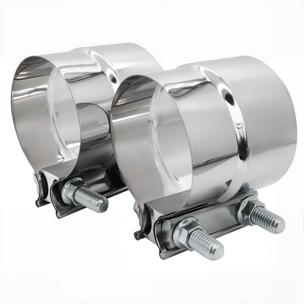 ROADFORMER front view of 2-pack clamps showing packaging and benefits