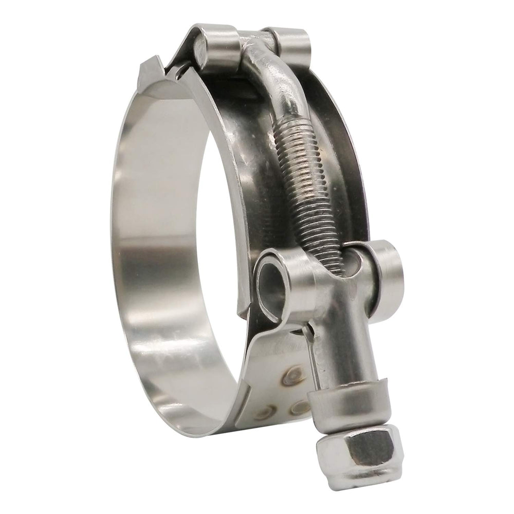 Roadformer clamp fitted to truck radiator hose highlighting corrosion resistance benefit