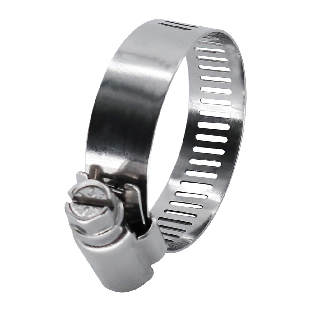 ROADFORMER clamp on boat hose showing corrosion-resistant use