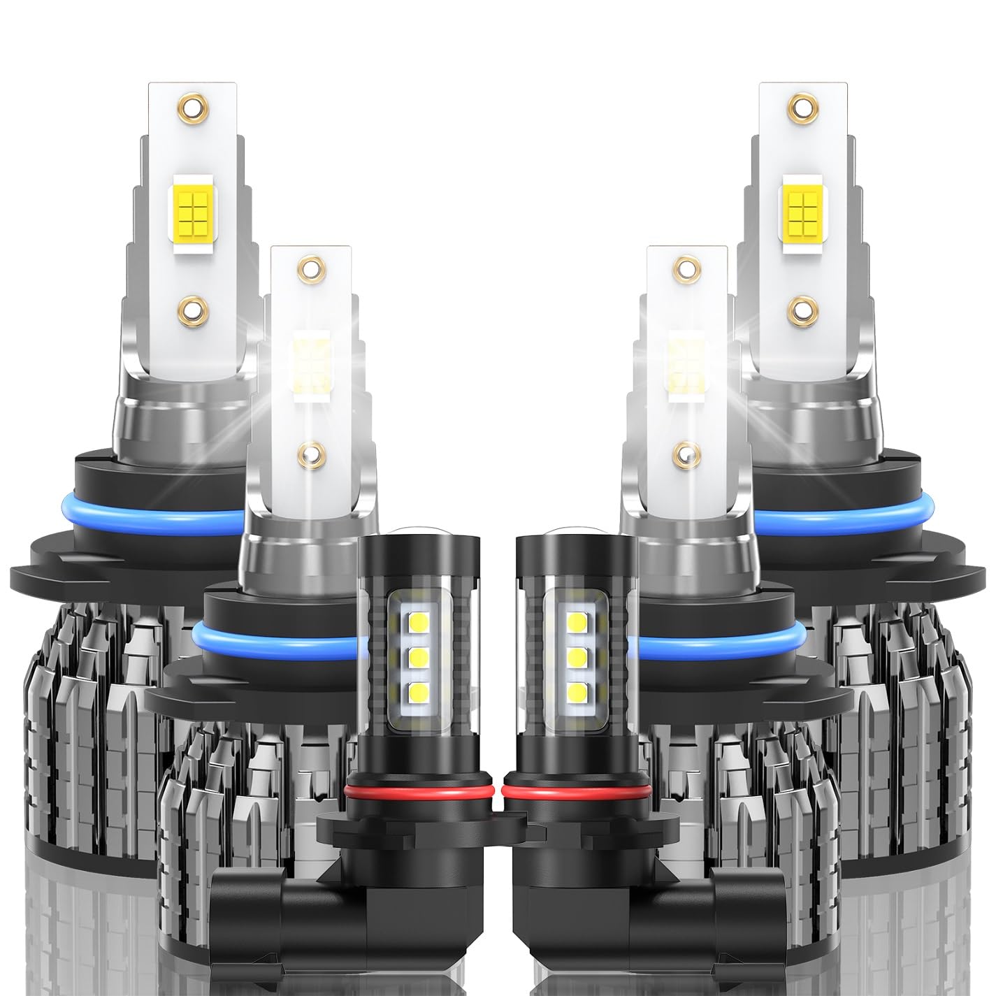 ROADLIT 6-pack front view showing bulbs and packaging, easy full-set upgrade