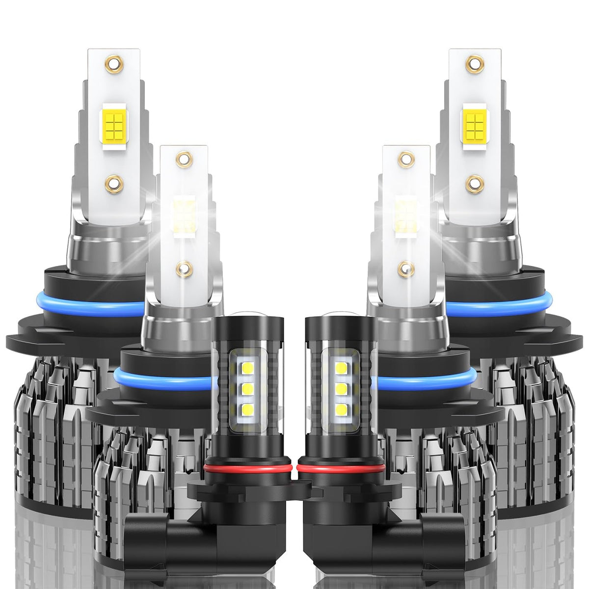 ROADLIT 6-pack front view showing bulbs and packaging, easy full-set upgrade