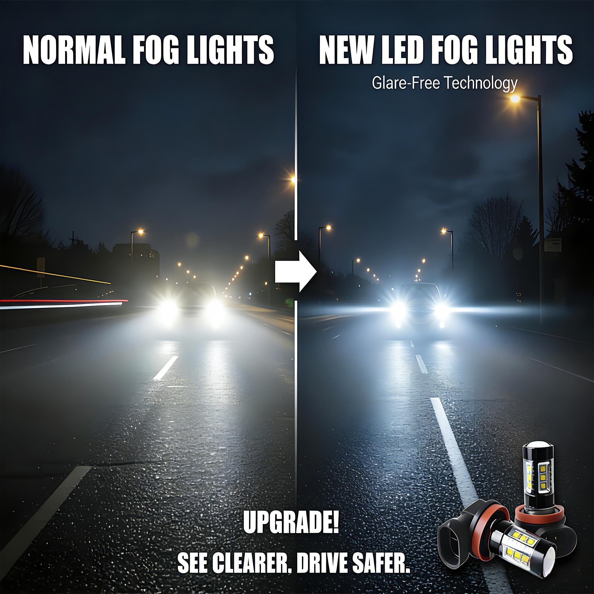 ROADLIT bulb held in hand for scale showing compact design and easy install