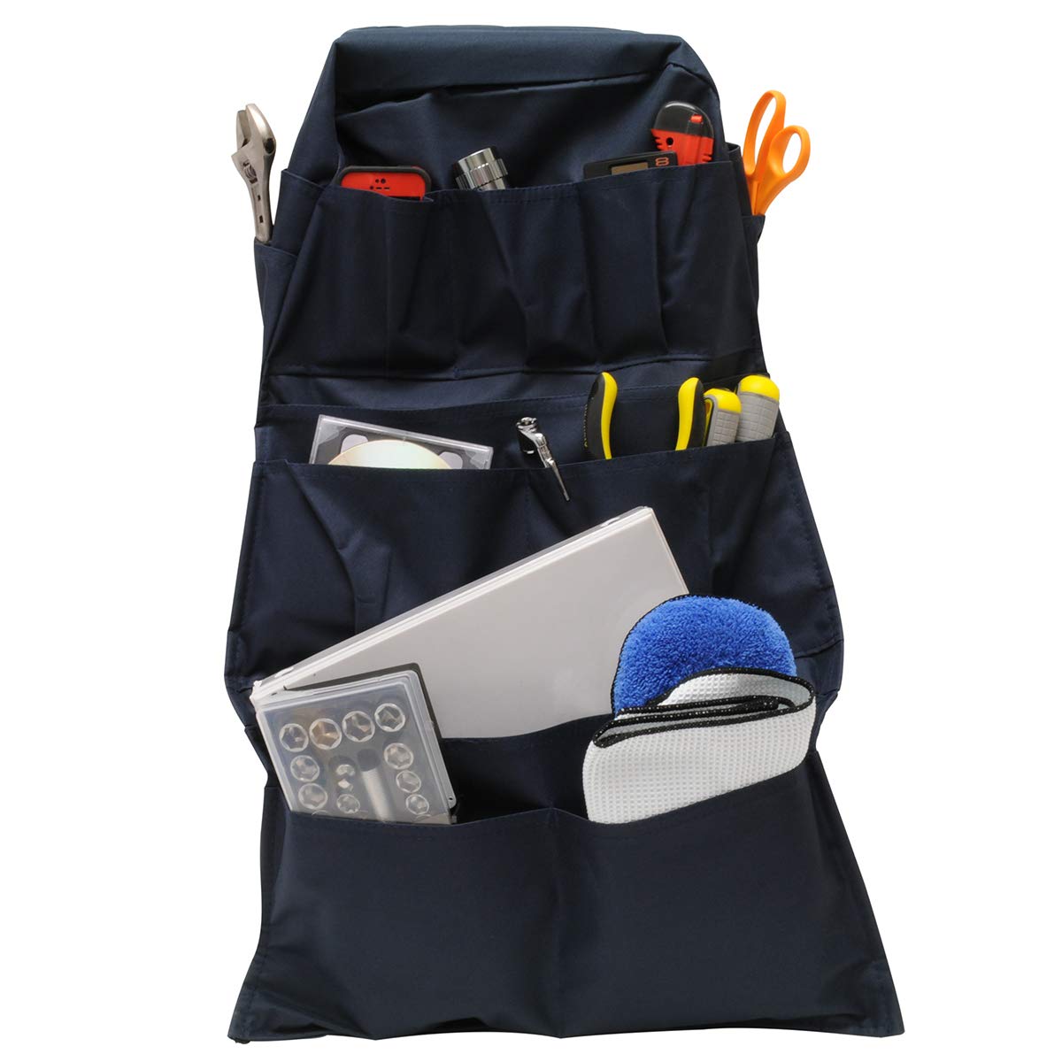 RoadPro installed behind truck seat demonstrating easy access to travel essentials