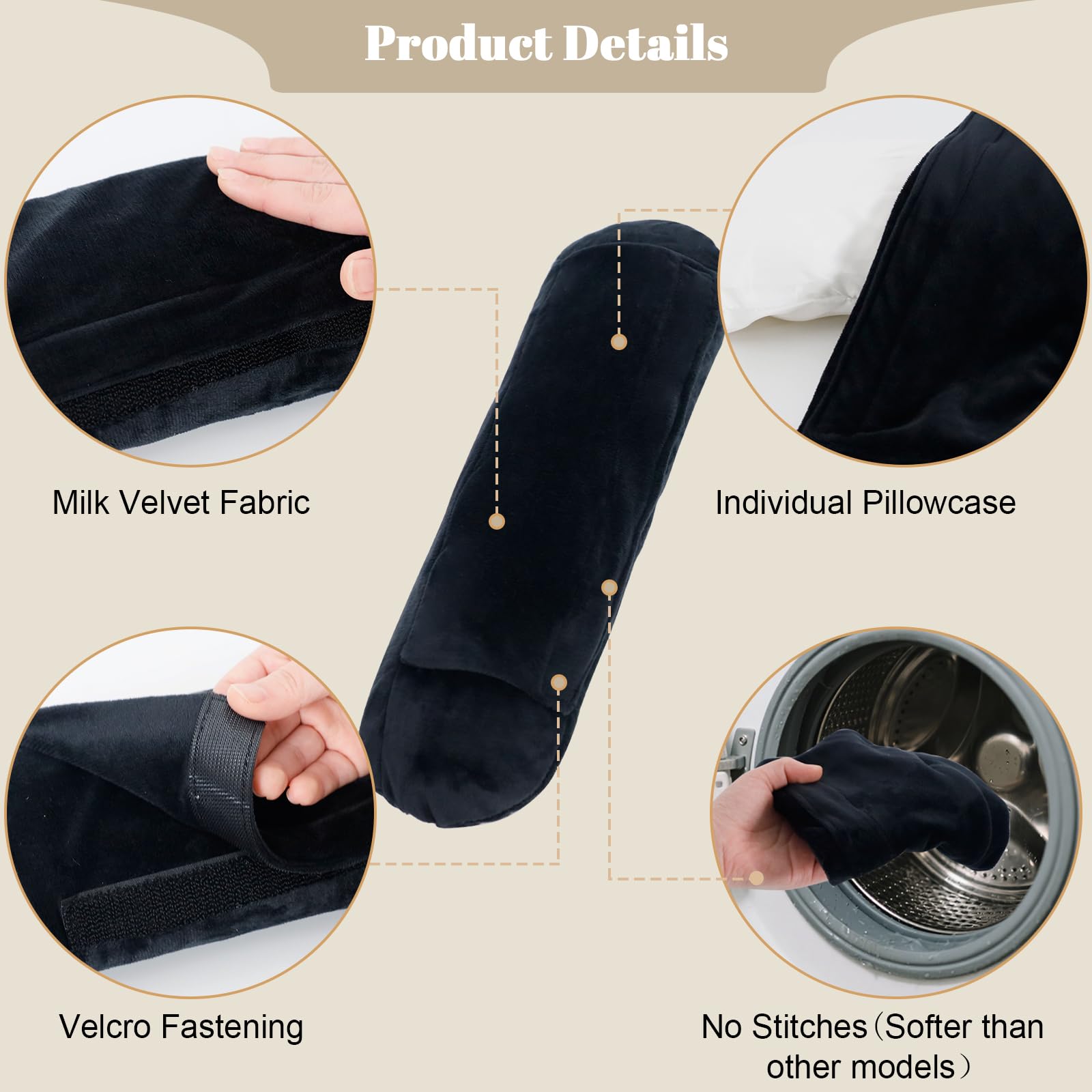RoamReady side profile highlighting rounded corners to prevent focused pressure