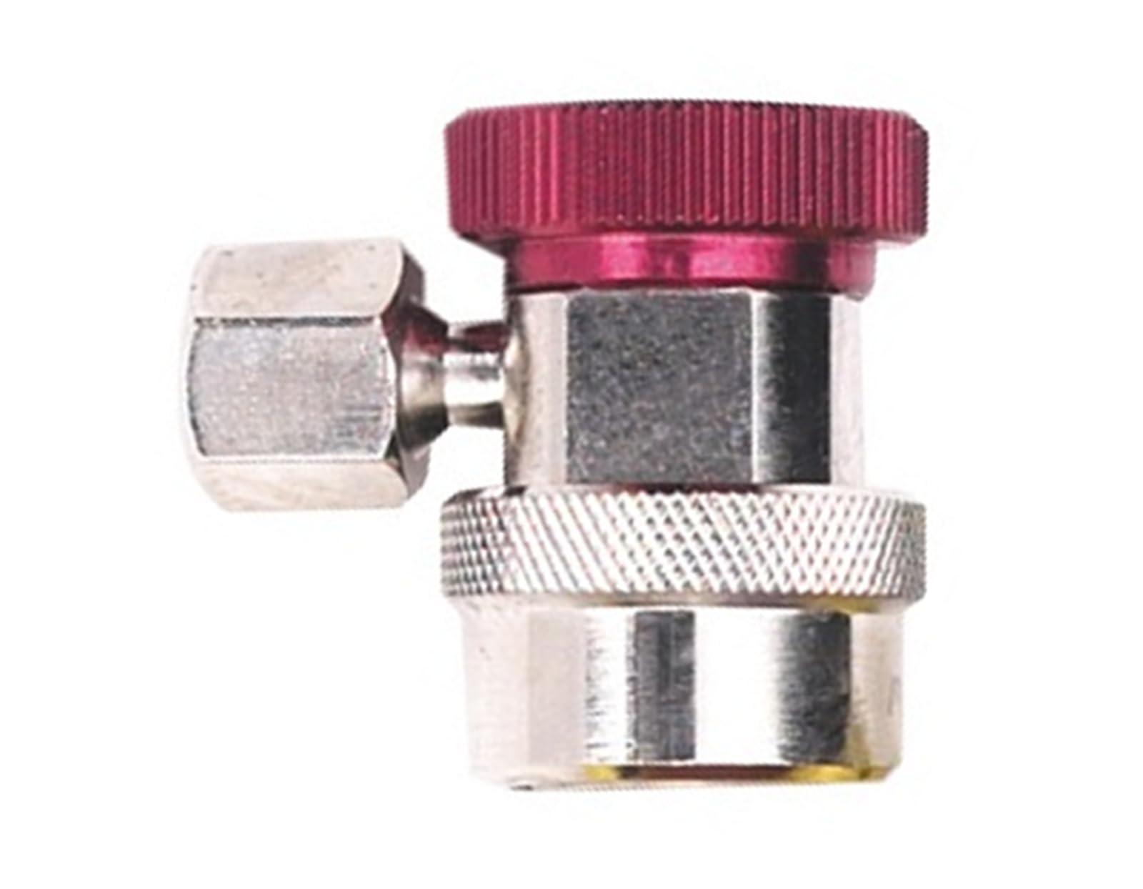 Robinair 18192 detailed shot of six-ball grip offering stable port connection