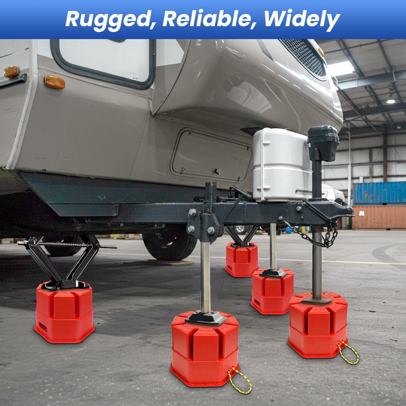 ROBLOК wide base view showing load distribution to prevent ground penetration