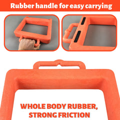ROBLOCK handle detail for easy carrying and quick placement between jobs