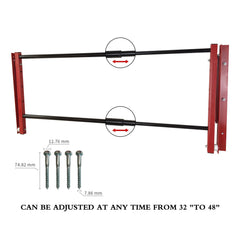 ROBLOCK powder-coated steel finish detail showing rust-resistant benefit
