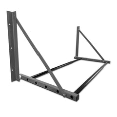 ROBLOck front view mounted tire rack showing organized garage storage benefit