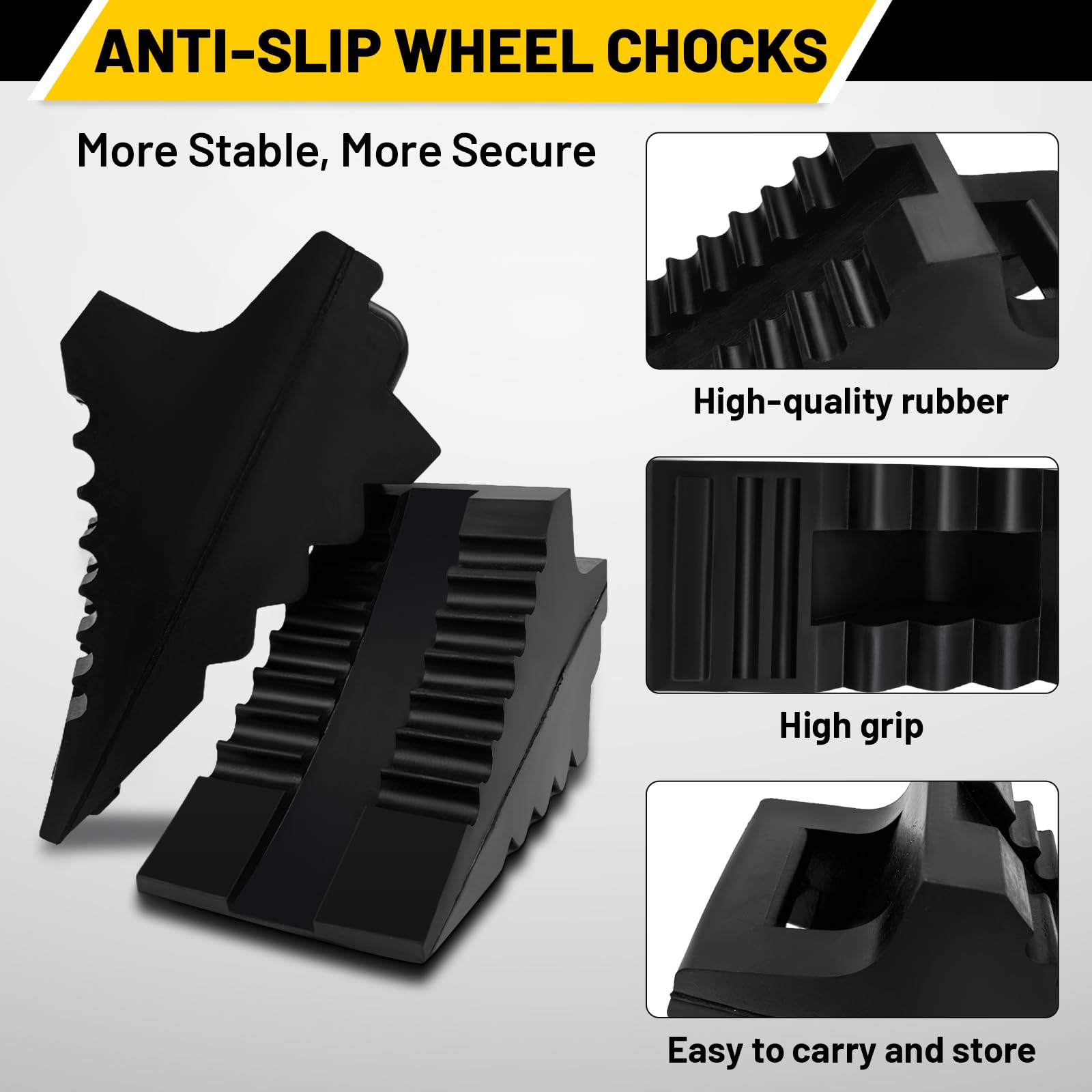 ROBLOck side profile showing integrated handle for easy carrying and compact storage convenience