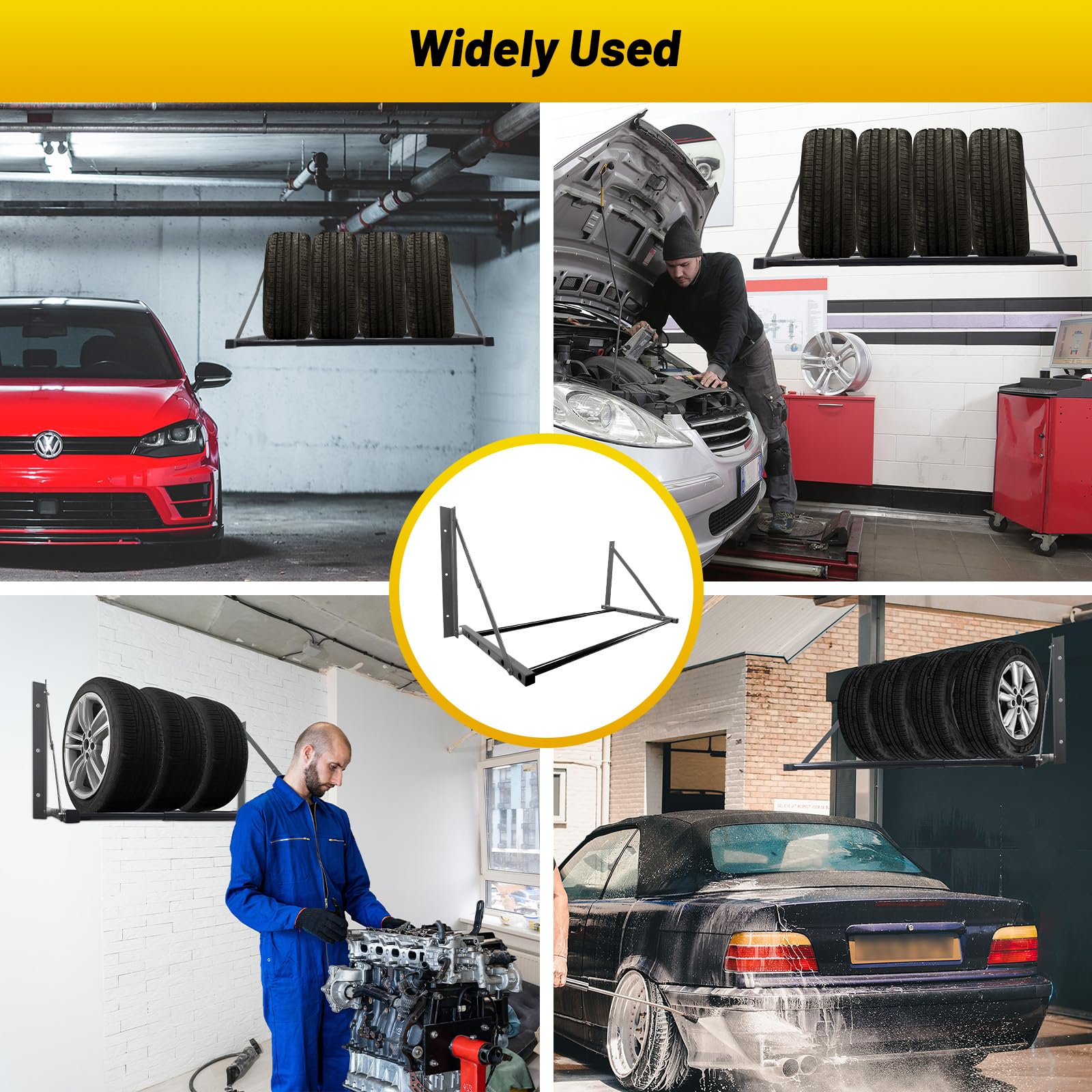 ROBLOck mounted with multiple vehicle tires illustrating high-capacity benefit