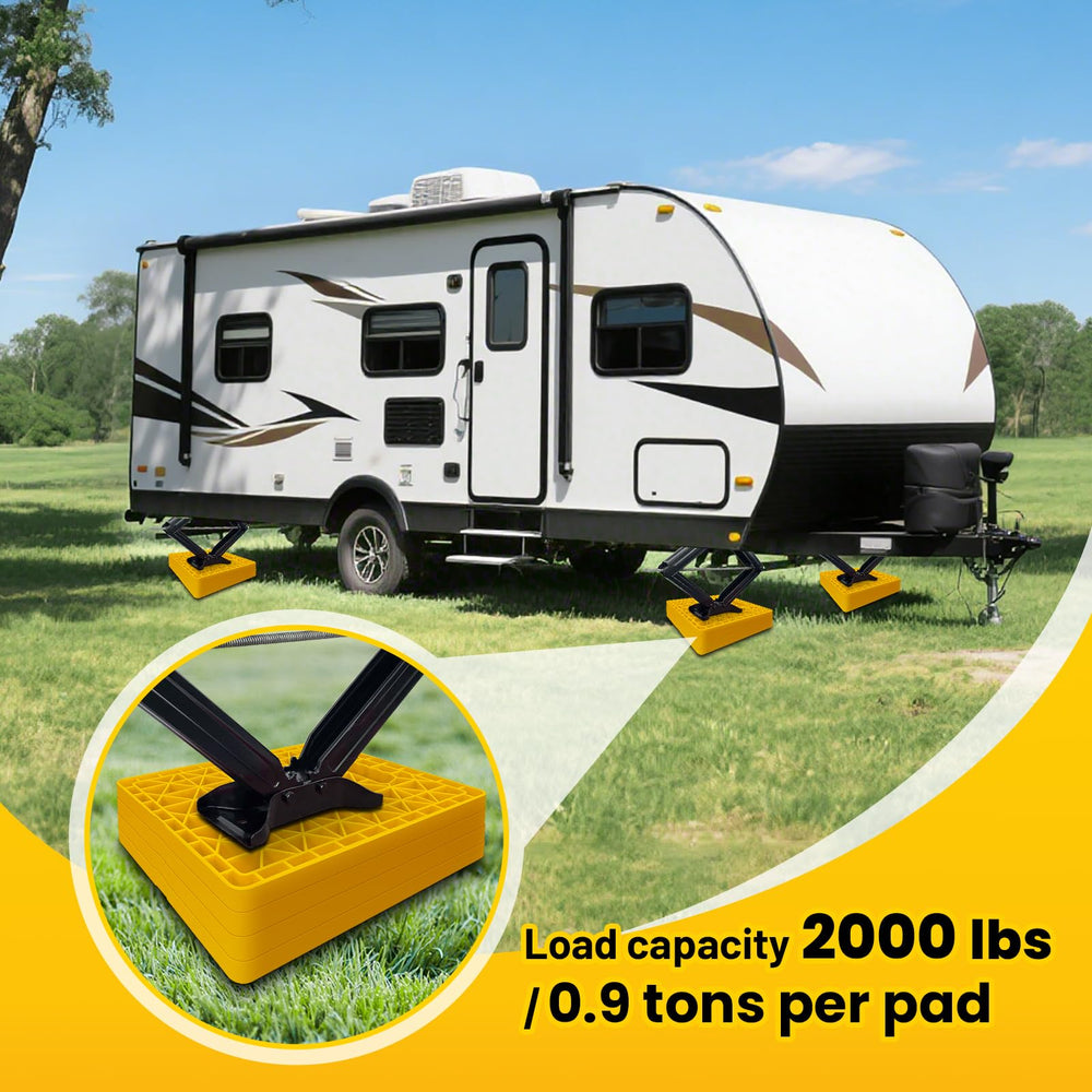 ROBLOCK nested pads bundled with strap for compact storage