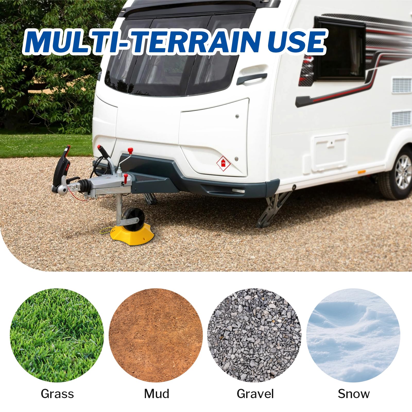 ROBLOck stored in an RV compartment showing compact portable convenience