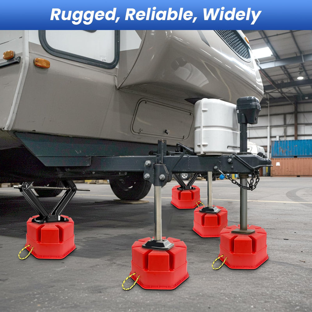 ROBLOCk nested in trunk storage, emphasizes space-saving portability