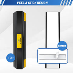 ROBLOCK striped surface texture and yellow stripe detail enhancing visibility in garages