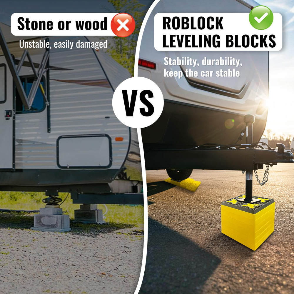 ROBLOCK supporting trailer jack providing stable contact