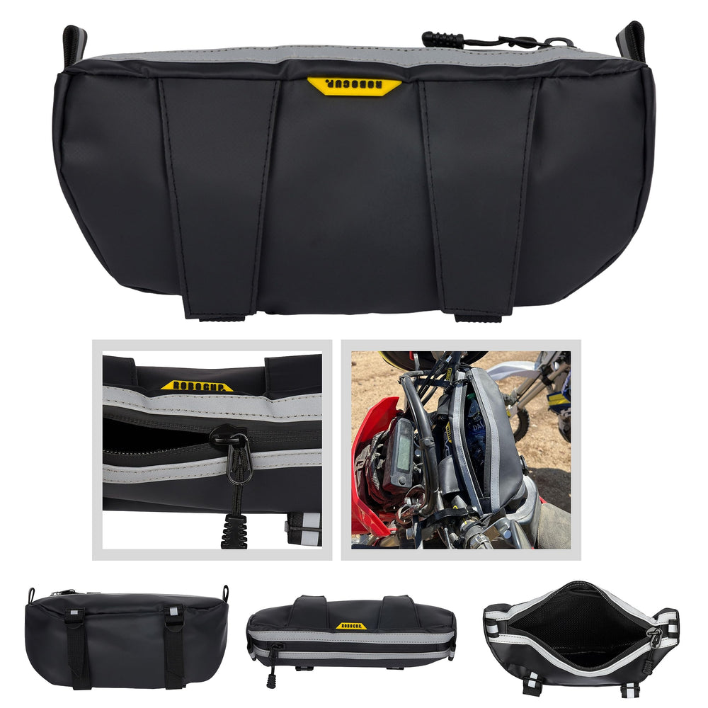 ROBOCUP front view showing compact 2L bag and clean OEM matte black look