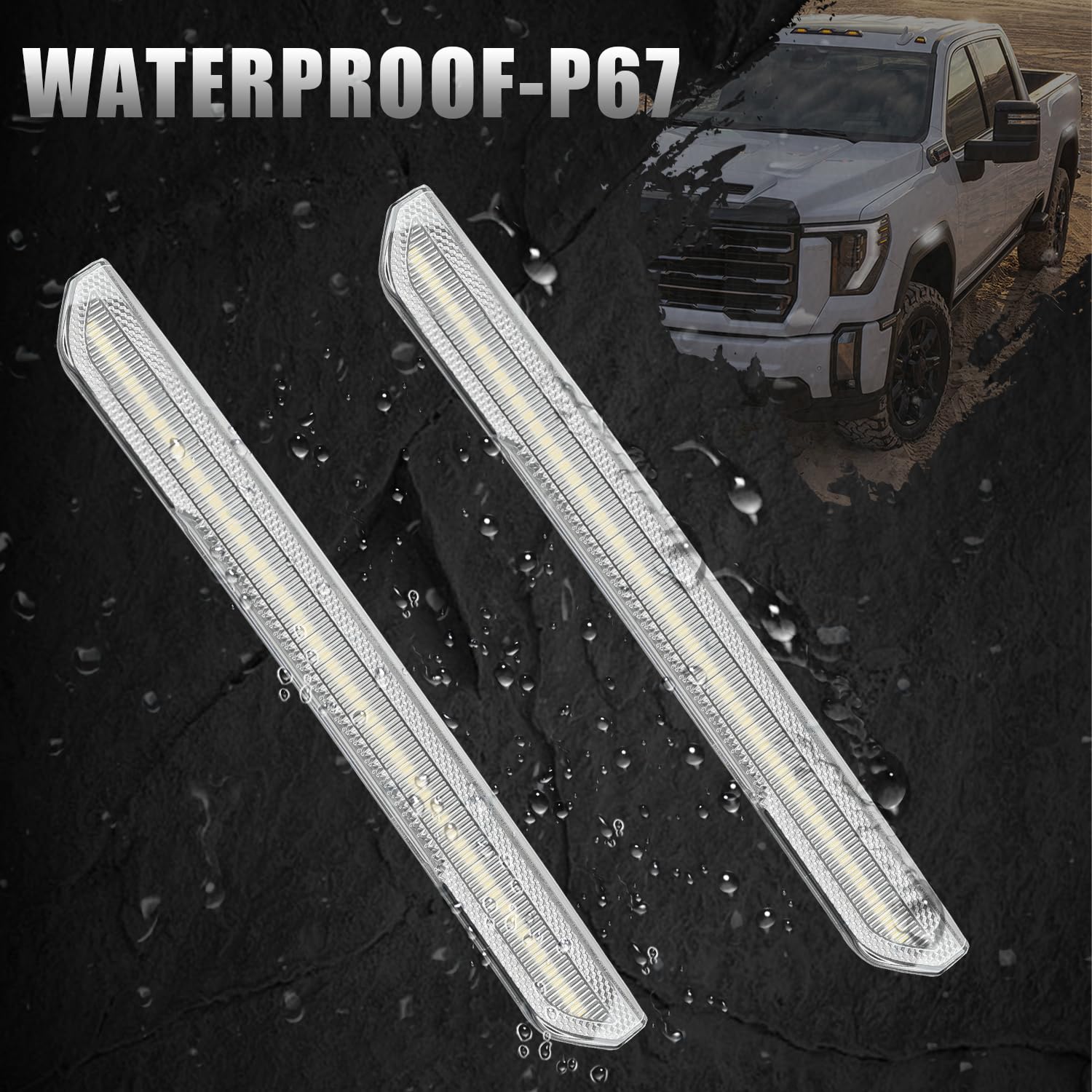 ROCCS rear marker mounted on bumper illustrating weatherproof protection