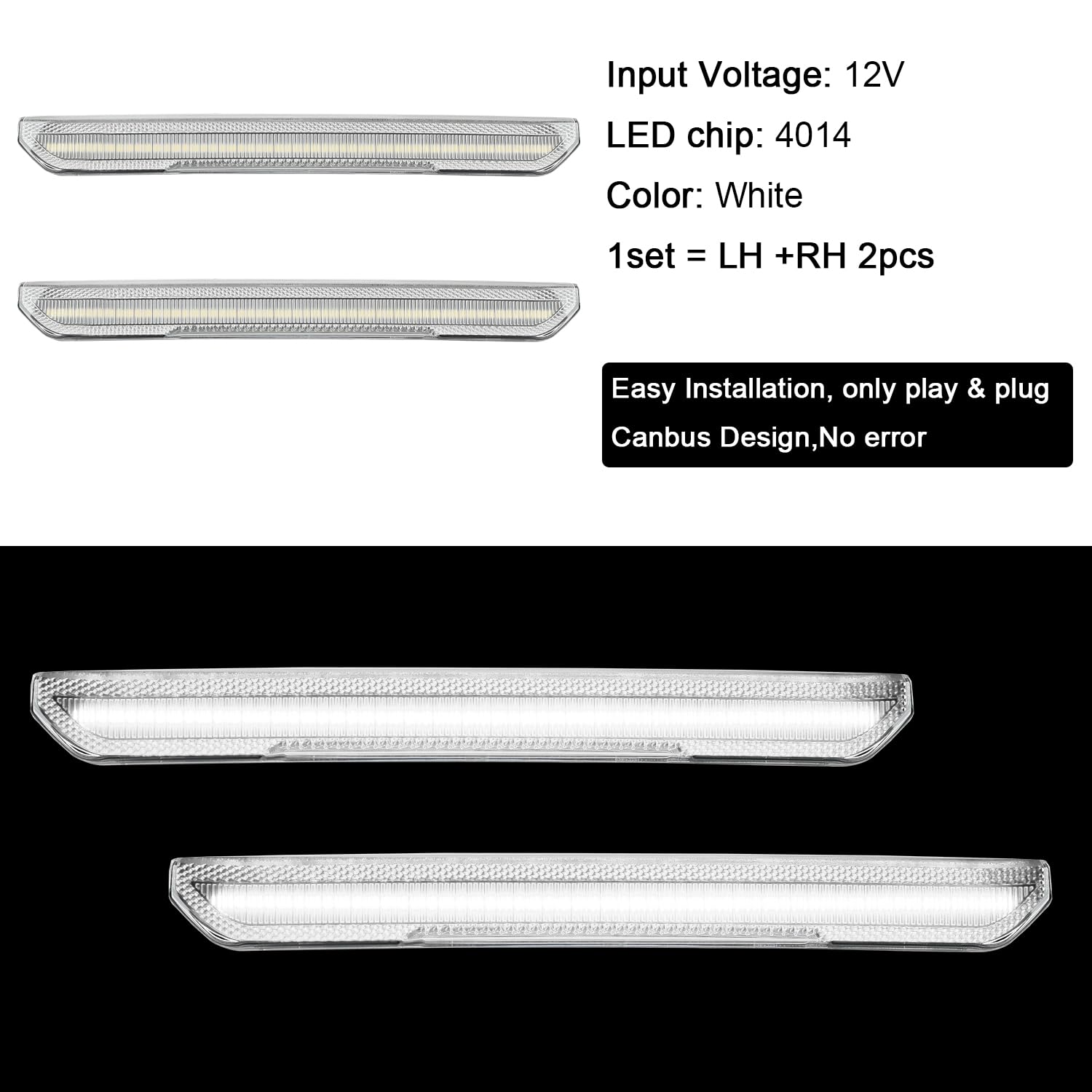 ROCCS rear marker clear lens demonstrating clean finish and visibility