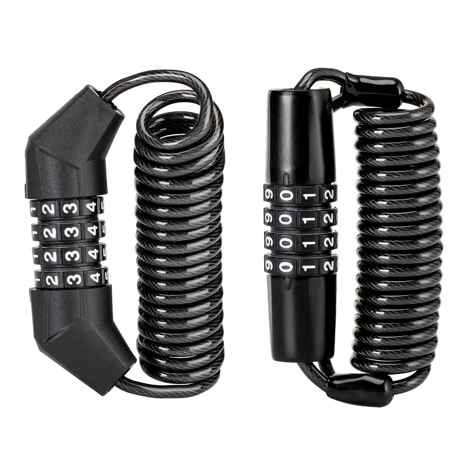 ROCKBROS helmet lock front view showing compact housing and twin set for portability