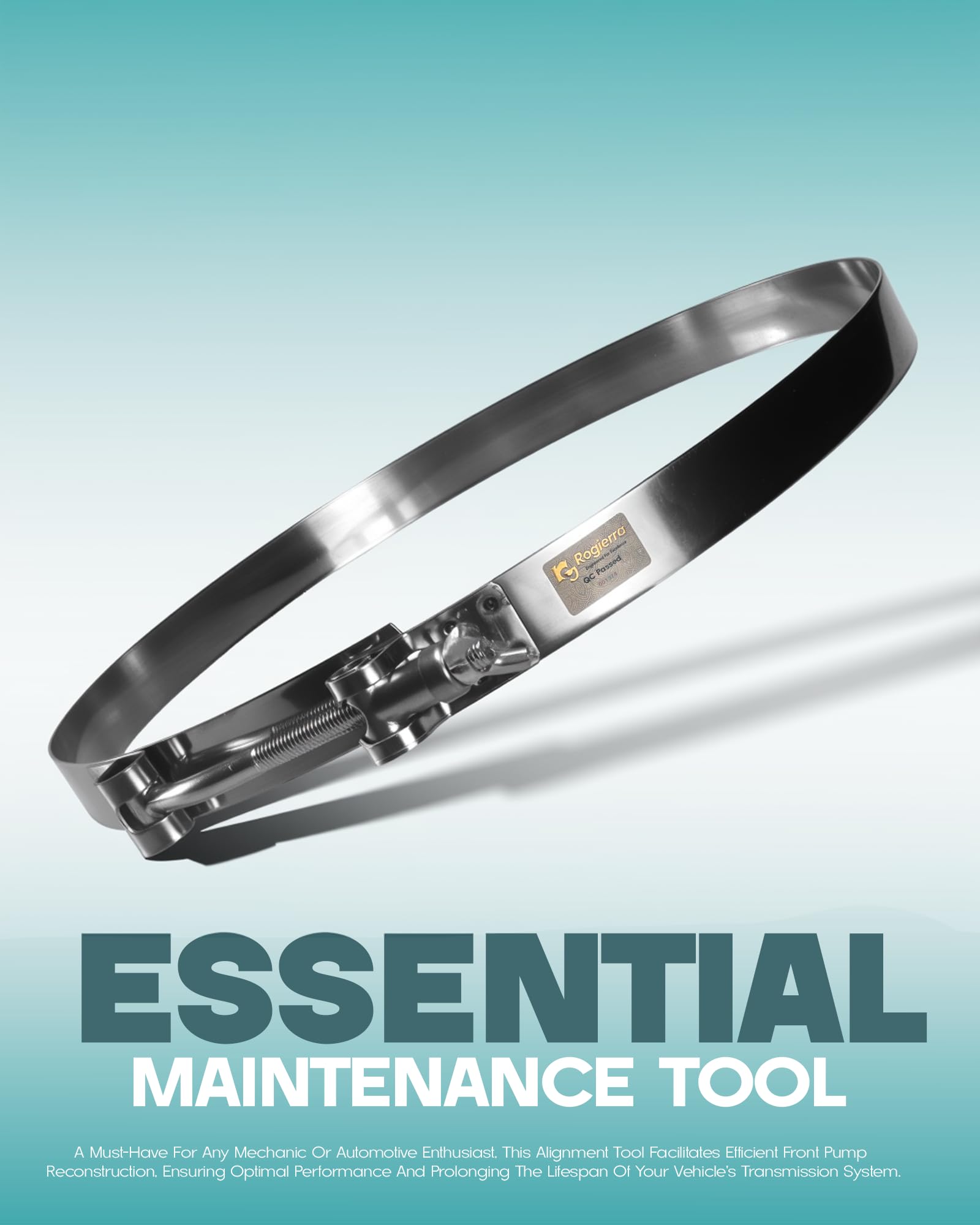 Rogierra stainless steel band closeup highlighting rust-resistant durable construction