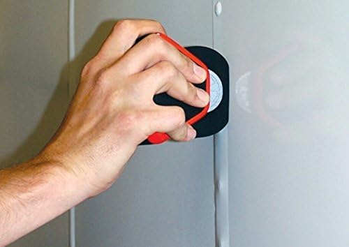 Rollepro next to hand for scale showing comfortable grip and control