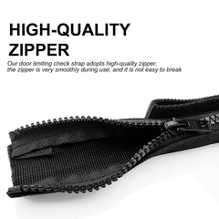 ROMASO zipper close-up on sleeve showing smooth action and long-lasting benefit