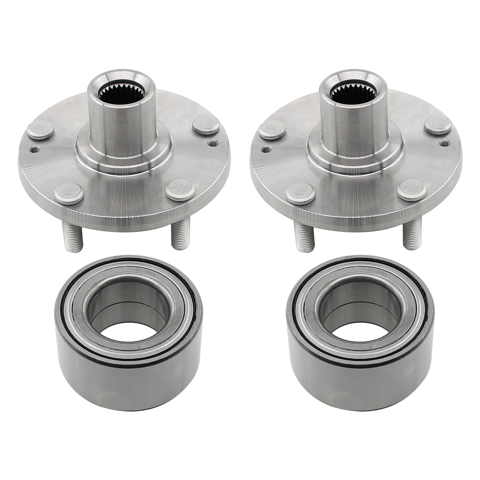 Roneeson front hub assembly front view showing bolt pattern and ready-to-install benefit