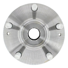 Roneeson hub installed on vehicle front left demonstrating restored wheel alignment benefit
