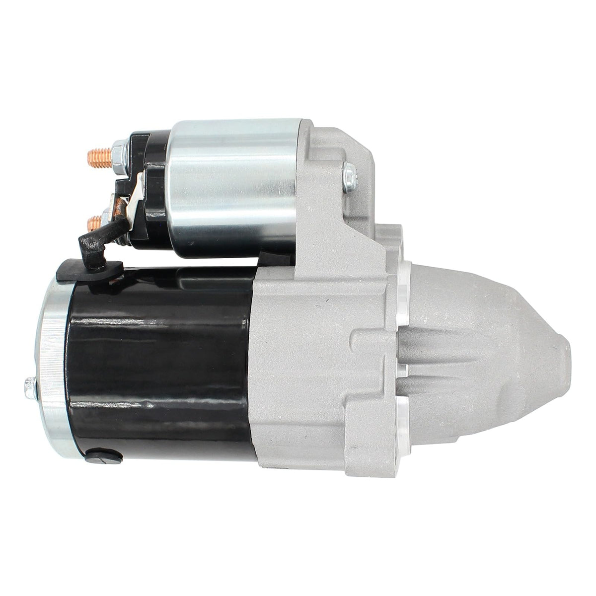Roneeson starter front view showing housing and benefits of direct-fit replacement