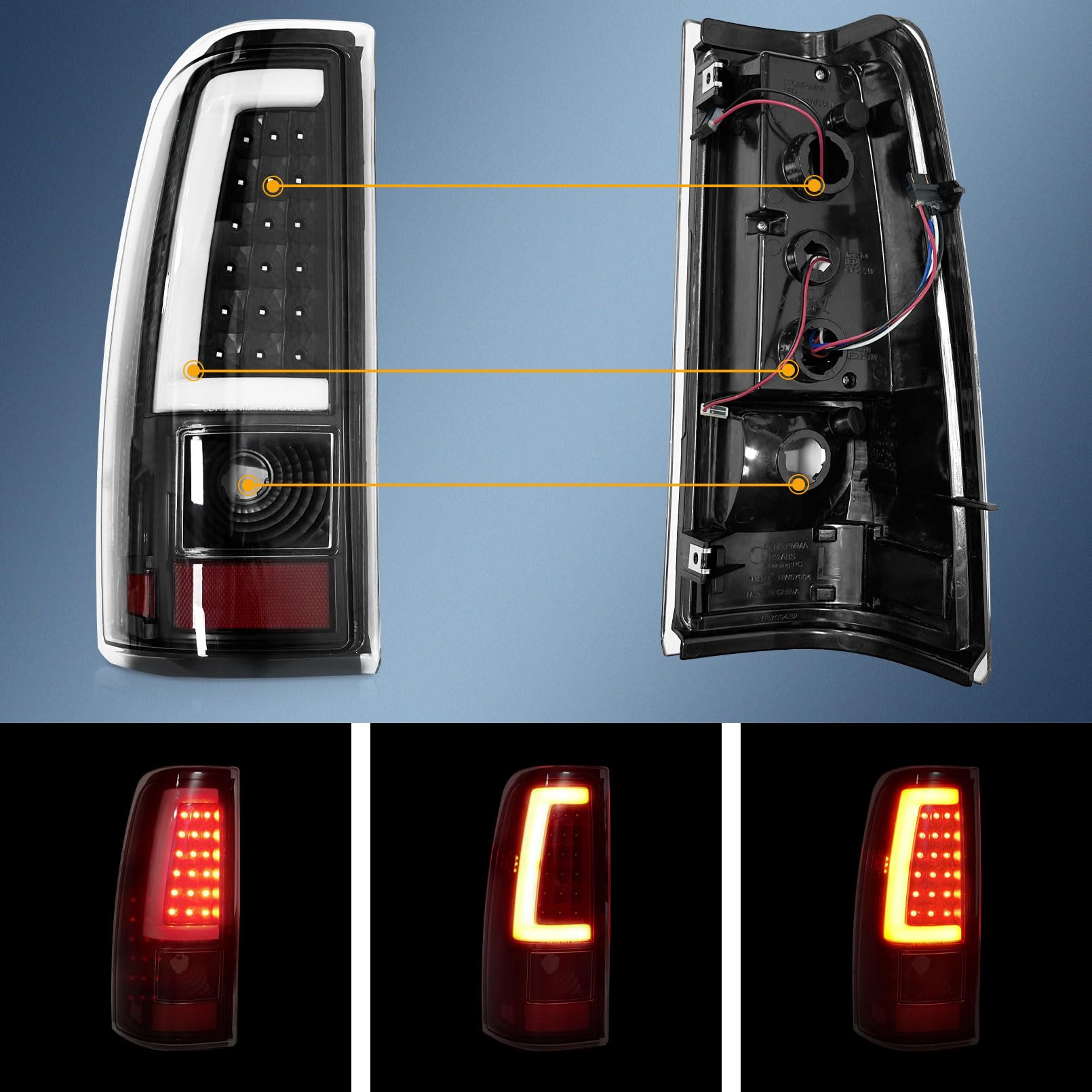 Rongxu auto close-up lens detail highlighting clear durable material