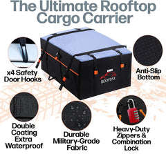 RoofPax mounted on SUV roof demonstrating secure travel storage