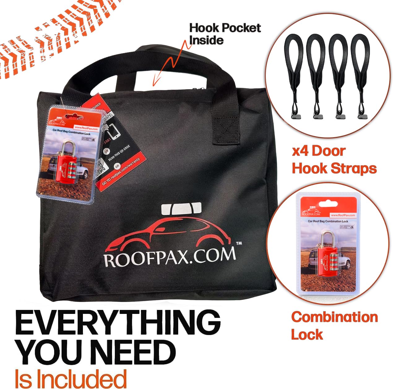 RoofPax on car during family road trip offering added travel convenience