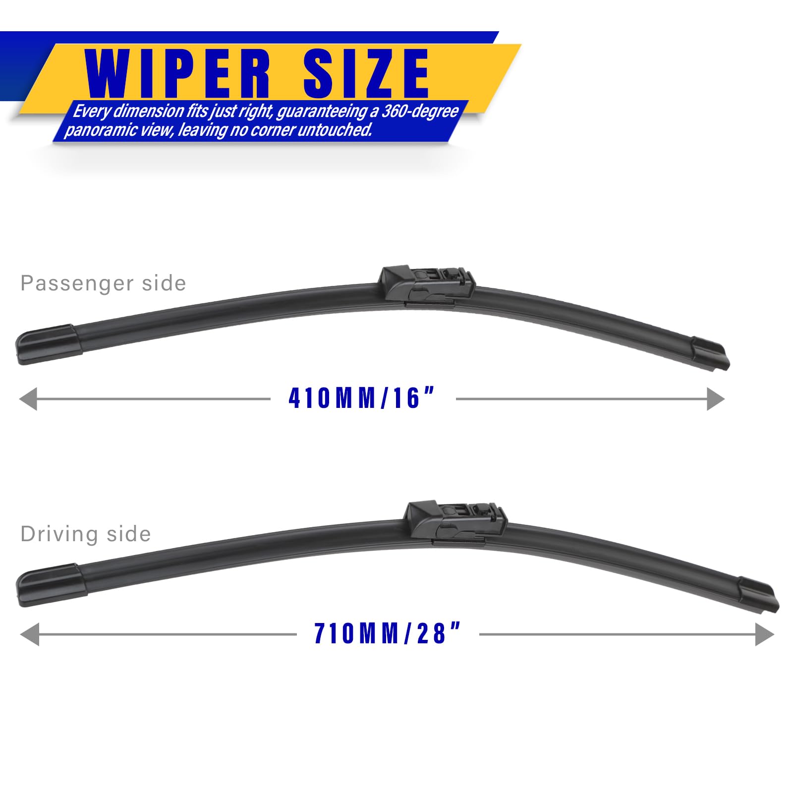 Rooppa close-up of rubber edge for clean streak-free wiping