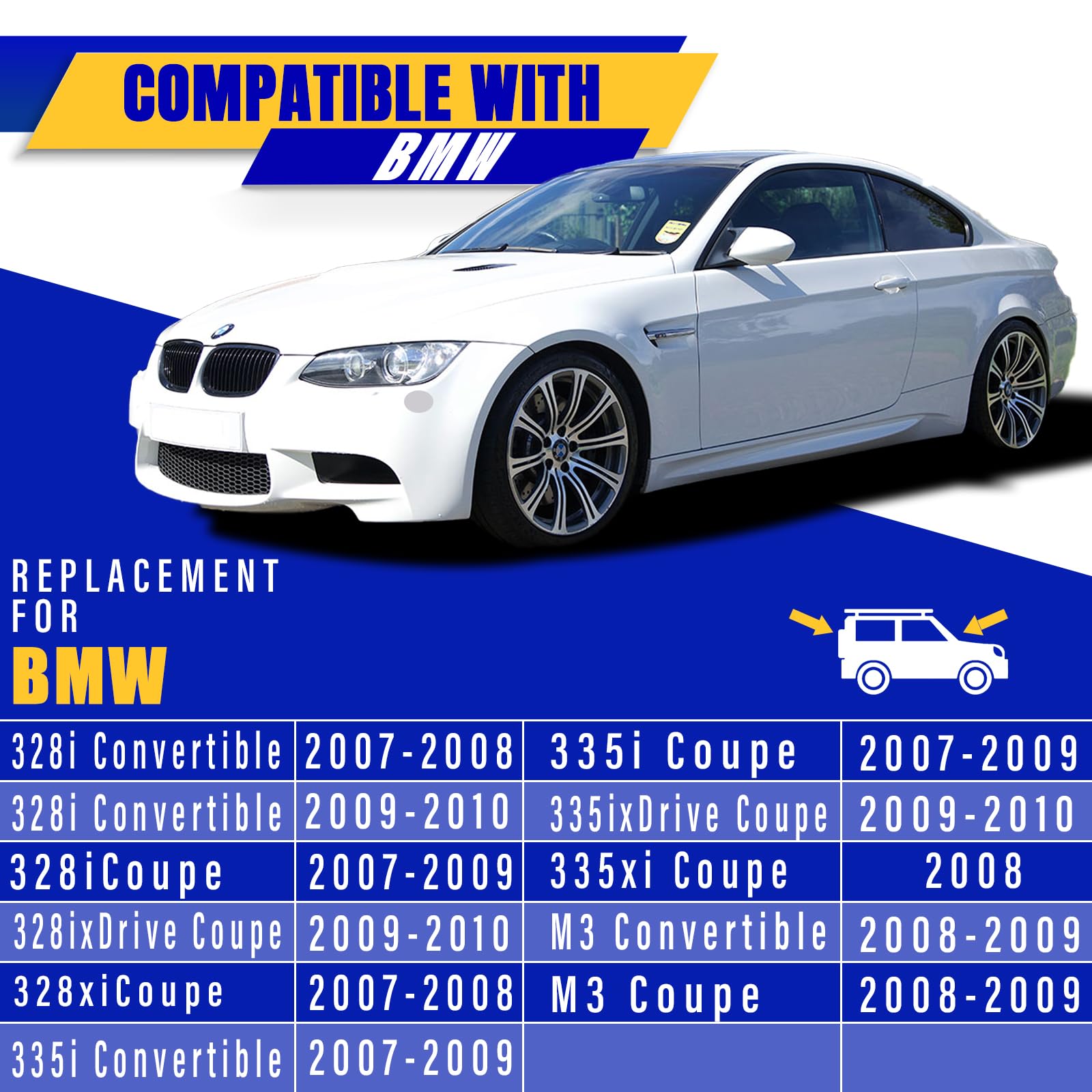 Rooppa blades installed on BMW windshield improving visibility in rain